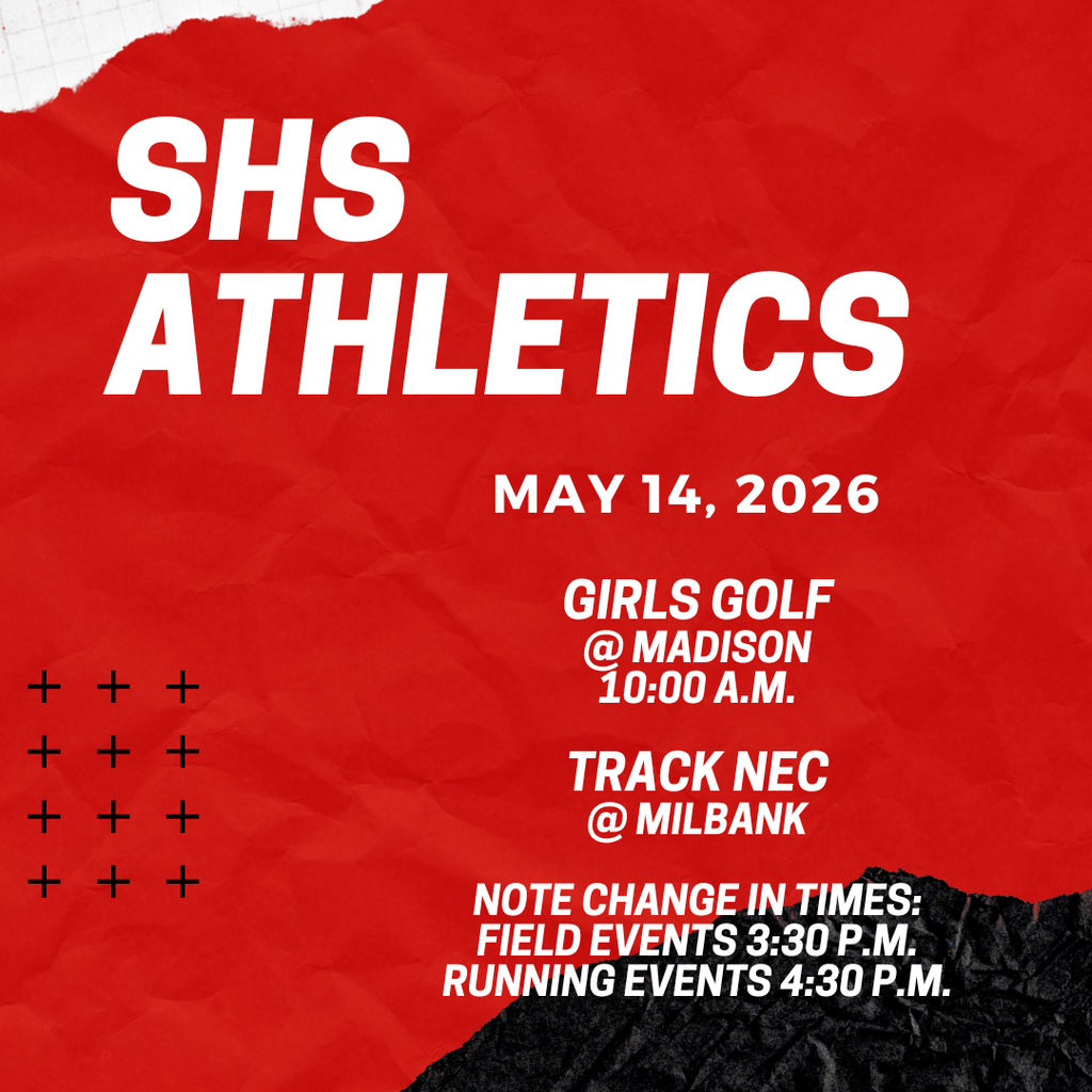 Good luck to our SHS student-athletes!