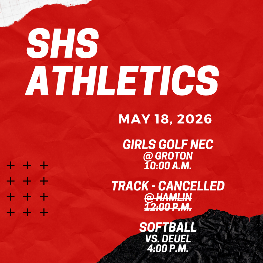 Good luck to our SHS student-athletes!