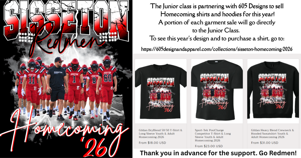 Homecoming 2026 Shirts and Hoodies