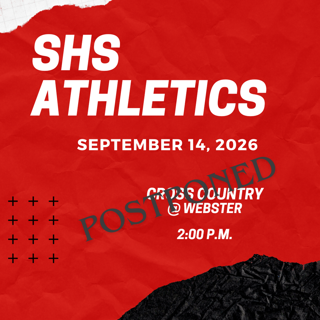 Update: Today's CC meet is postponed. Good luck to our student athletes!