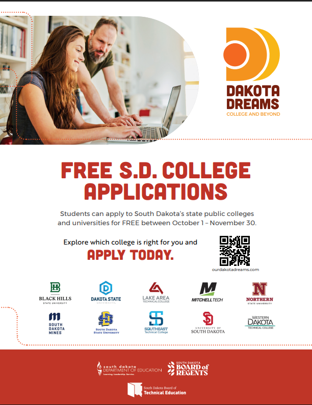 SD Free Application Period Now through November 30th