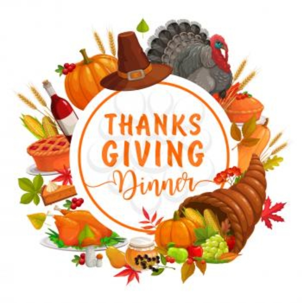 🦃 Thanksgiving Dinner will take place on Friday, November 21.
Please review and return the information packet sent home at your earliest convenience.
(Early Release 1PM)