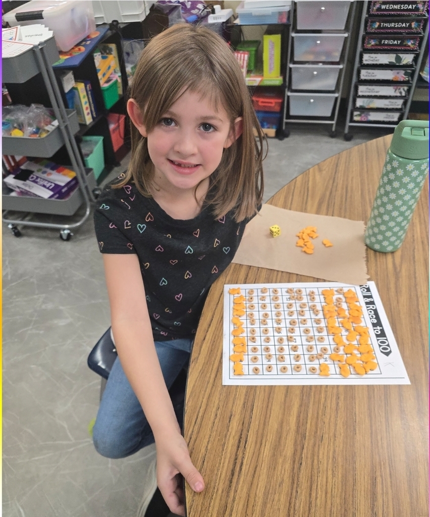 SIVELLS BEND ISD

Prek and Kindergarten counted out 100 pieces of snacks on a hundreds chart.