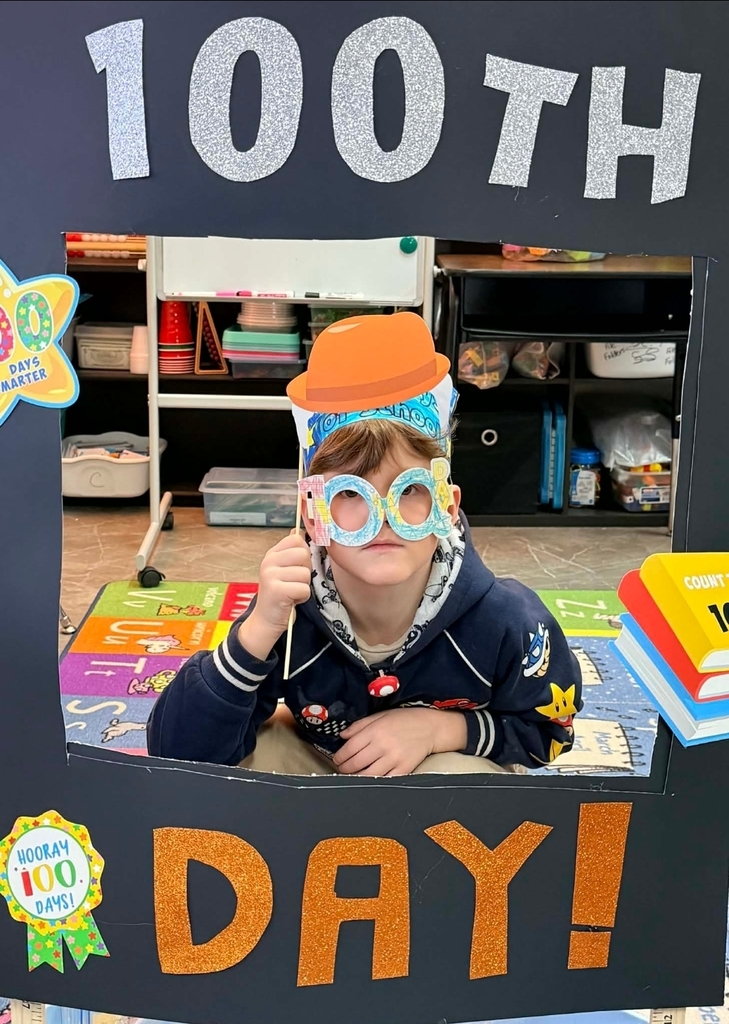 SivellS Bend ISD-
100th School Day 

First and second graders celebrated their 100th day in school! They did 100 second challenges, made crowns and glasses and read books about the 100th day. It was a fun day!