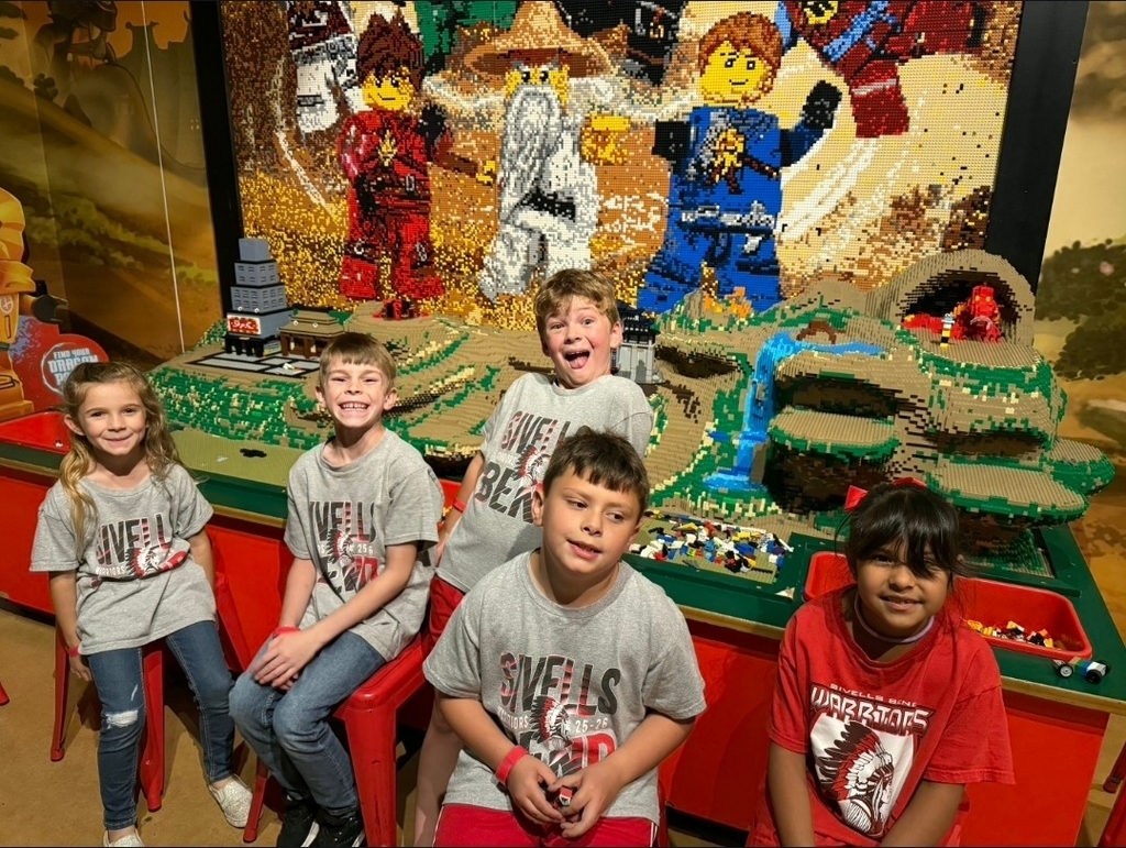 SIVELLS BEND ISD
PK - 2ND GRADE
FIELD TRIP
GRAPEVINE MILLS
▪︎ LEGO LAND
▪︎ SEA LIFE AQUARIUM
▪︎ HORSE CAROUSEL