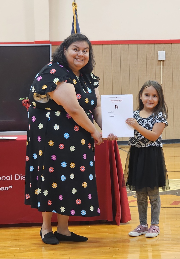 Sivells Bend ISD
AWARDS CEREMONY
Pre K - Kindergarten