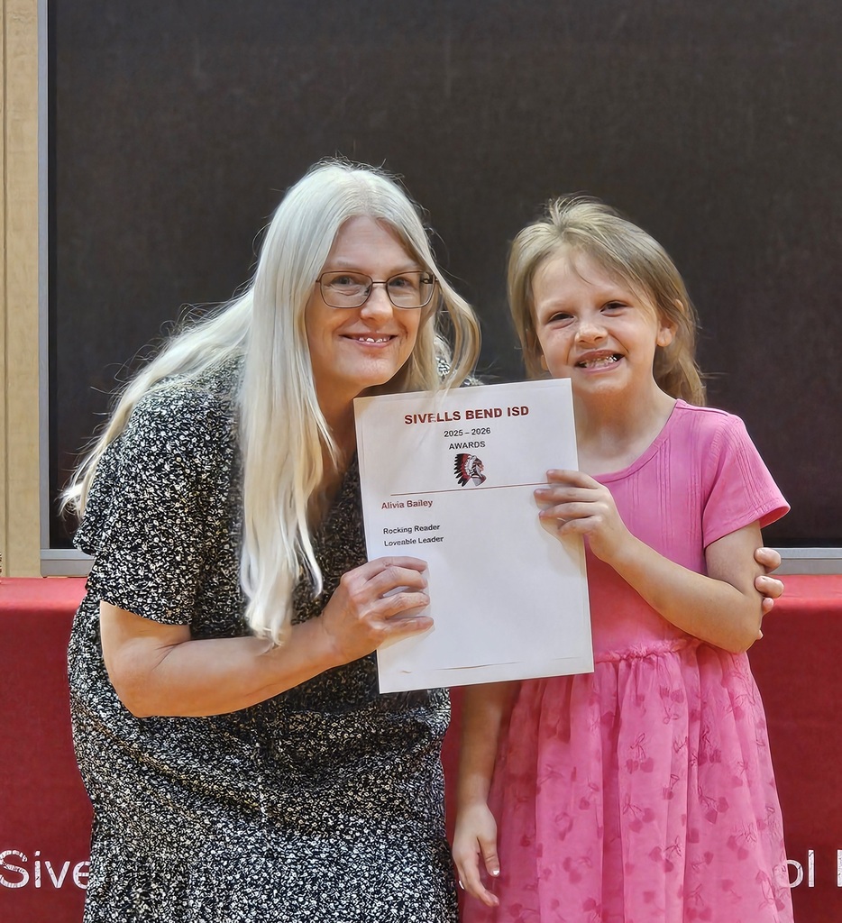 Sivells Bend ISD
AWARDS CEREMONY
1st - 2nd Grades