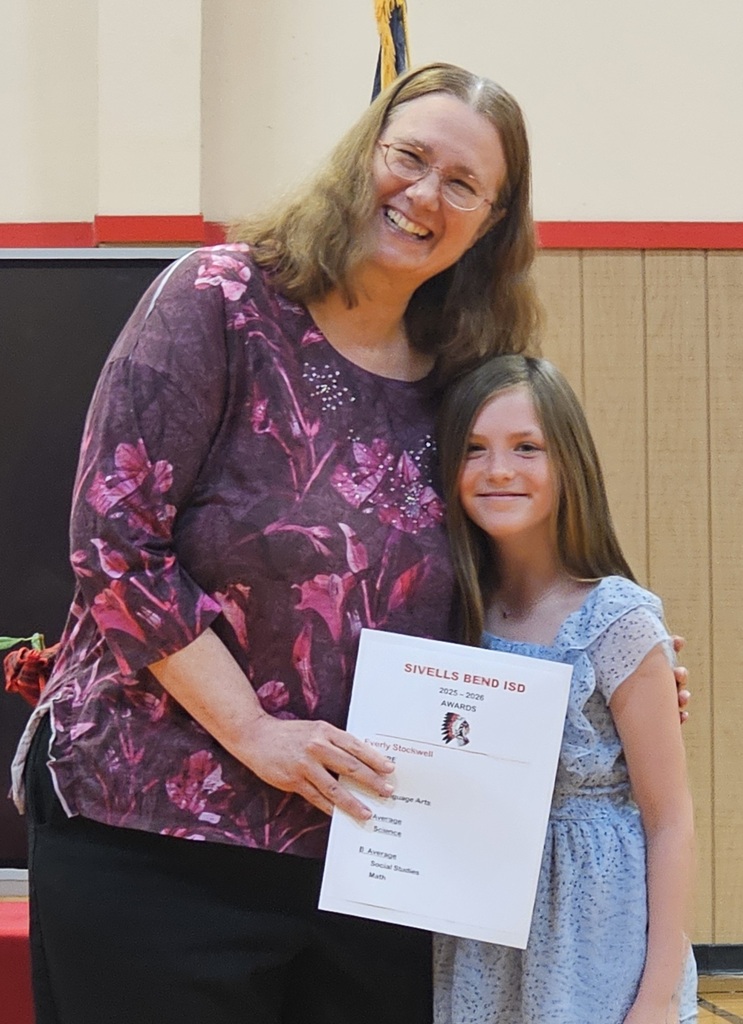 Sivells Bend ISD
AWARDS CEREMONY
1st - 2nd Grades