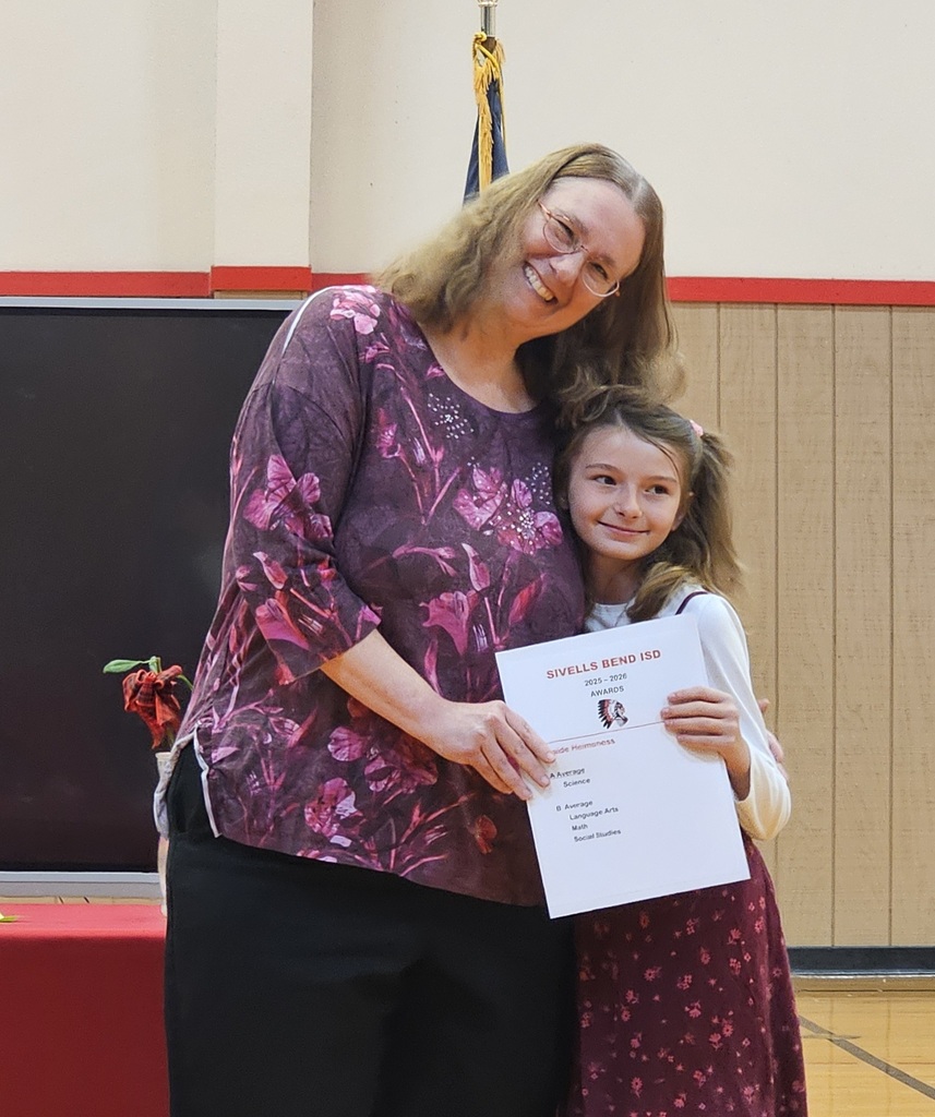 Sivells Bend ISD
AWARDS CEREMONY
1st - 2nd Grades