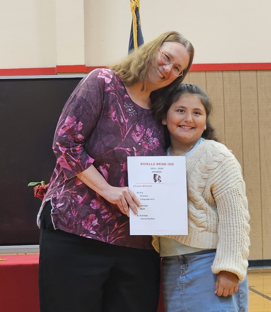 Sivells Bend ISD
AWARDS CEREMONY
1st - 2nd Grades