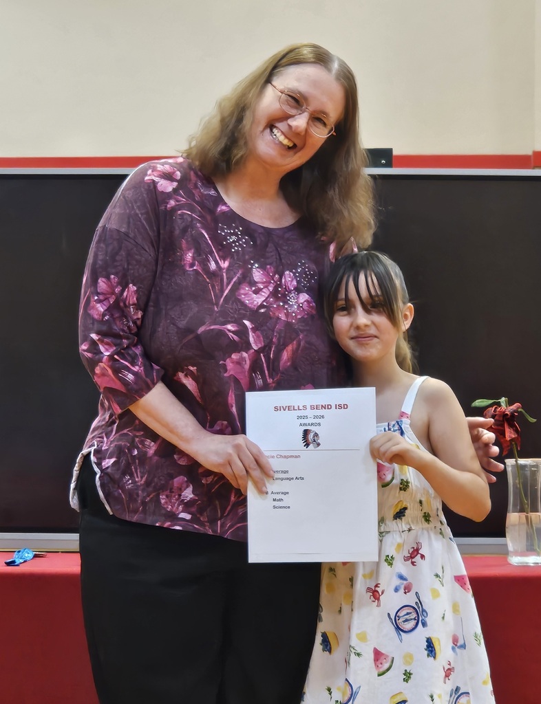 Sivells Bend ISD
AWARDS CEREMONY
1st - 2nd Grades