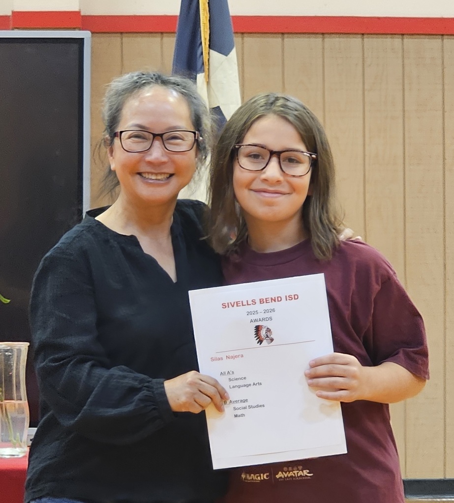 Sivells Bend ISD
AWARDS CEREMONY
4th Grade
