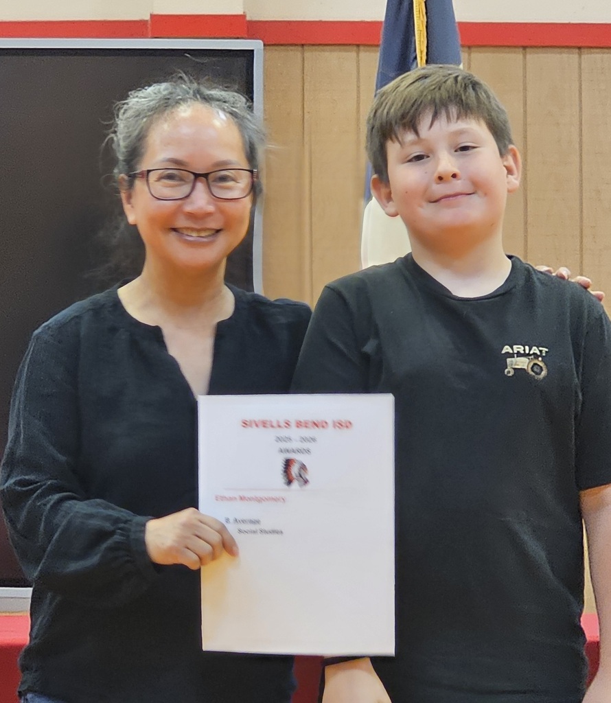 Sivells Bend ISD
AWARDS CEREMONY
3rd Grade
