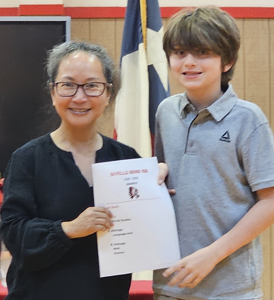 Sivells Bend ISD
AWARDS CEREMONY
5th Grade