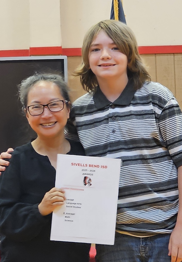 Sivells Bend ISD
AWARDS CEREMONY
5th Grade