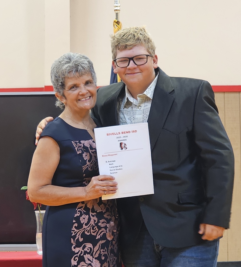 Sivells Bend ISD
AWARDS CEREMONY
8th Grade