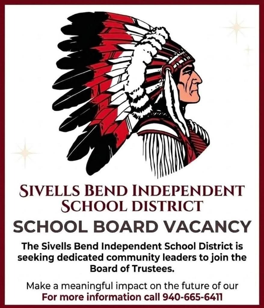 Sivells Bend ISD School Board Vacancy