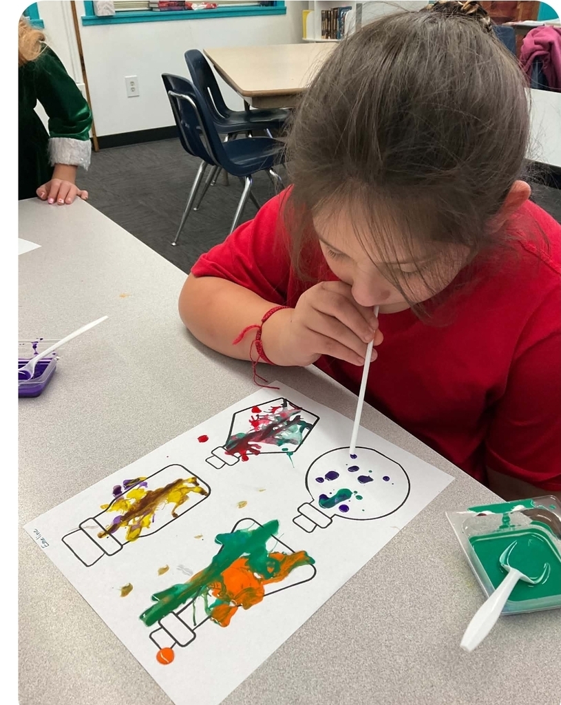 Sivells Bend ISD
3rd graders learned how to blow paint today. They invented potions!