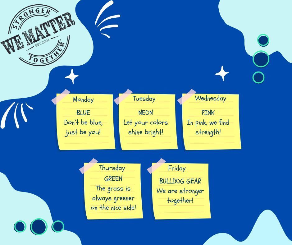 we matter week dress up days