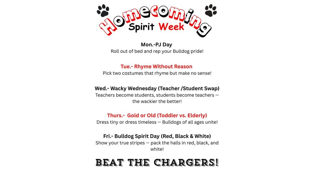 Homecoming spirit week