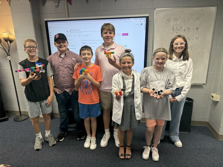 Mrs Paulk’s 6th advanced math class is learning about ratios, unit rates, and scale factor through hands on activities and manipulative.