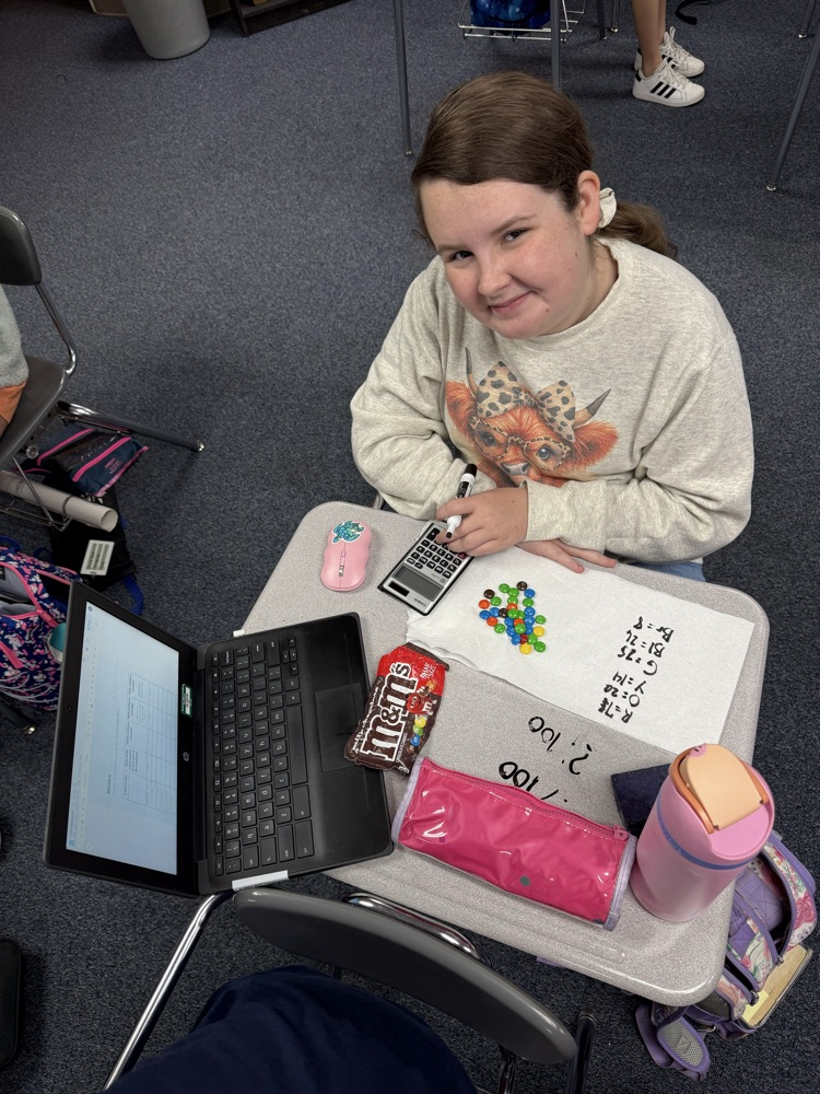 Mrs Paulk’s 6th advanced math class is learning about ratios, unit rates, and scale factor through hands on activities and manipulative.