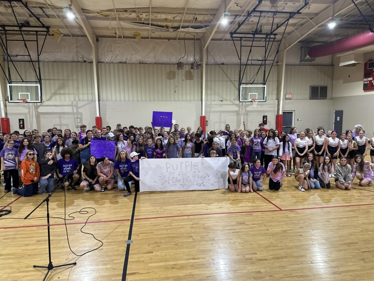 purple for Payge & Trevor