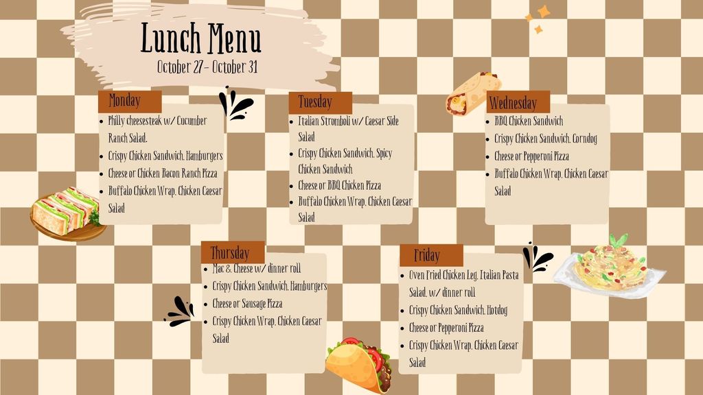 LUNCH MENU