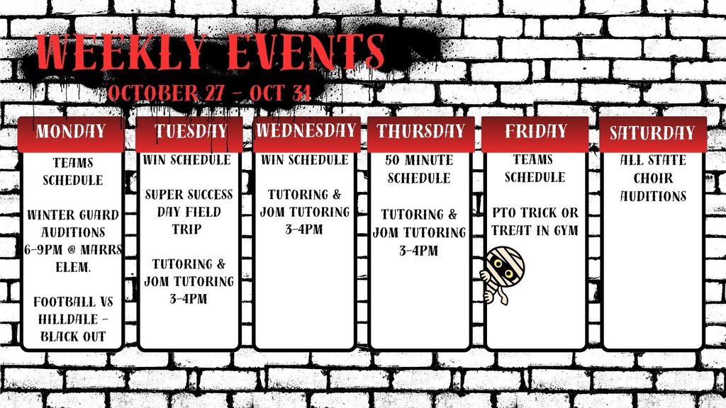 WEEKLY EVENTS