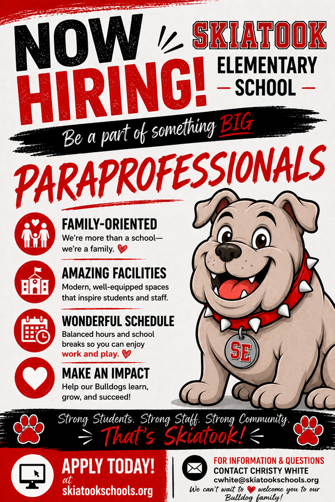 Now Hiring Paraprofessionals Flyer