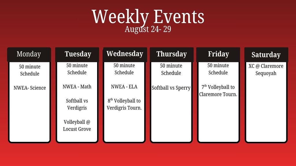 weekly events