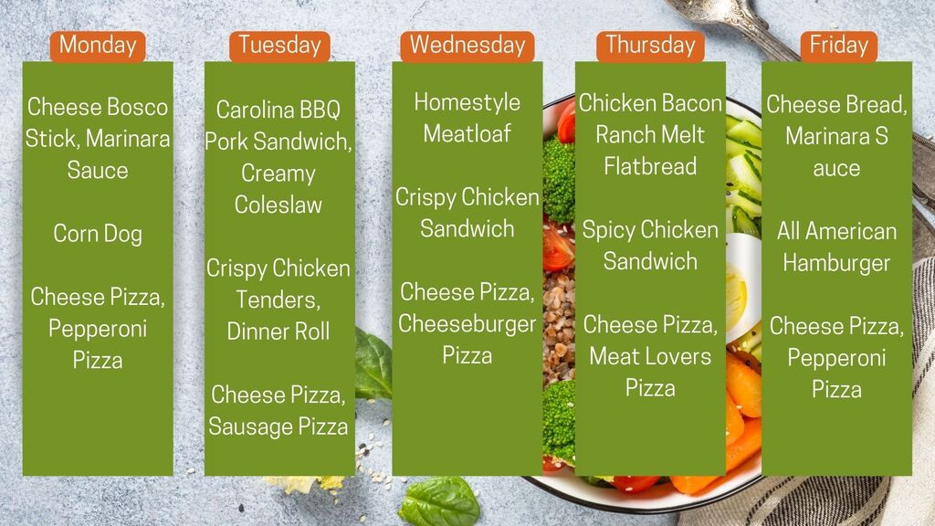 lunch menu