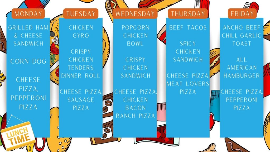 lunch menu