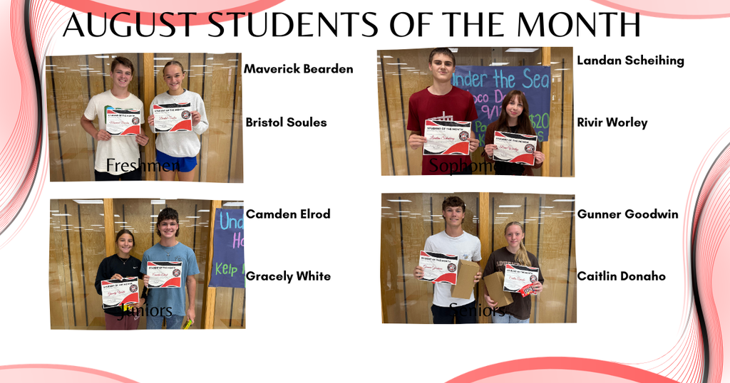 STUDENTS OF THE MONTH