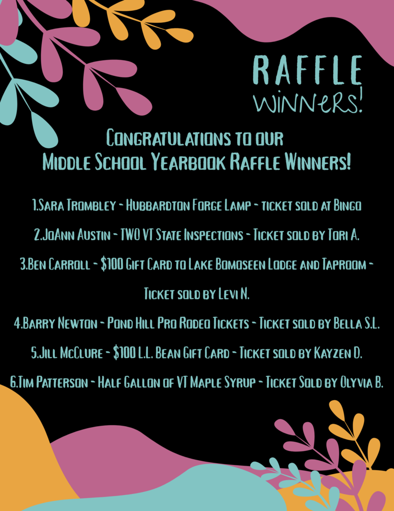 Raffle Winners