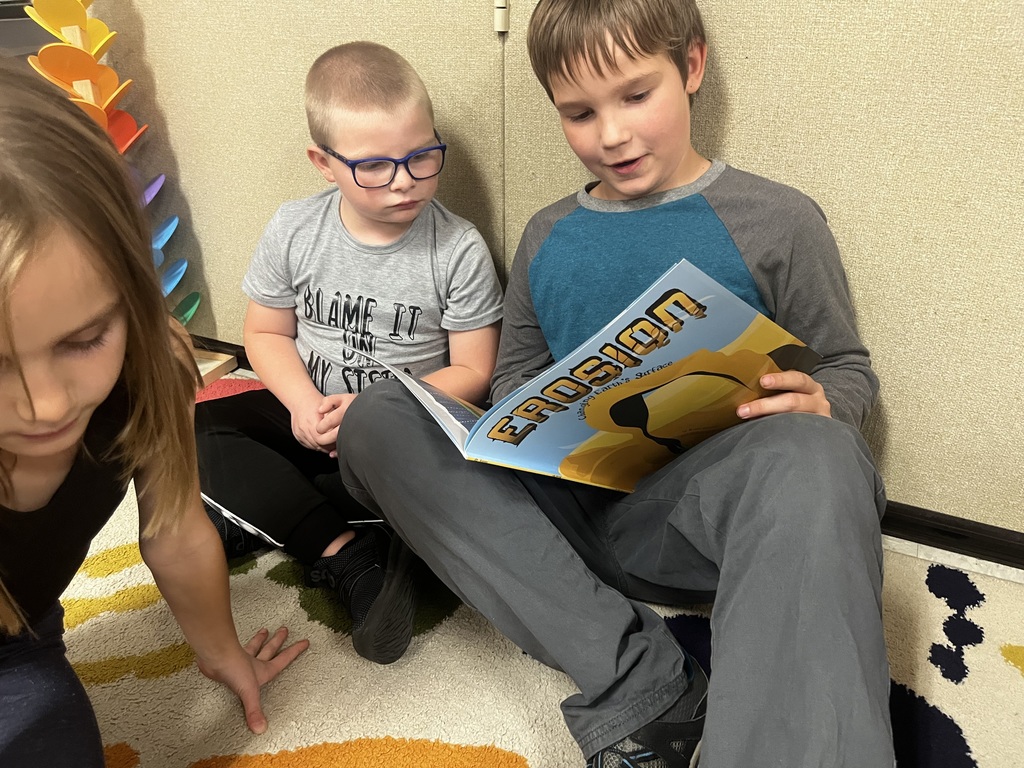 Reading about weather together!