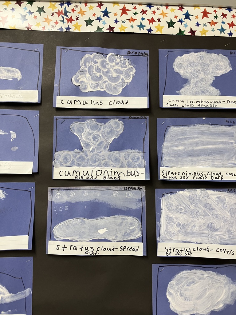 Our students are learning all about weather and prepping for our WPTZ weather morning on 10/24! 