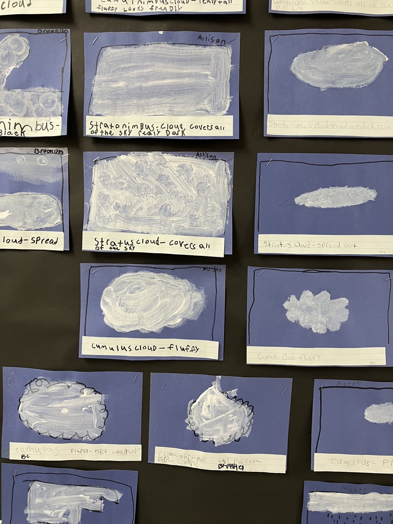 Our students are learning all about weather and prepping for our WPTZ weather morning on 10/24! 