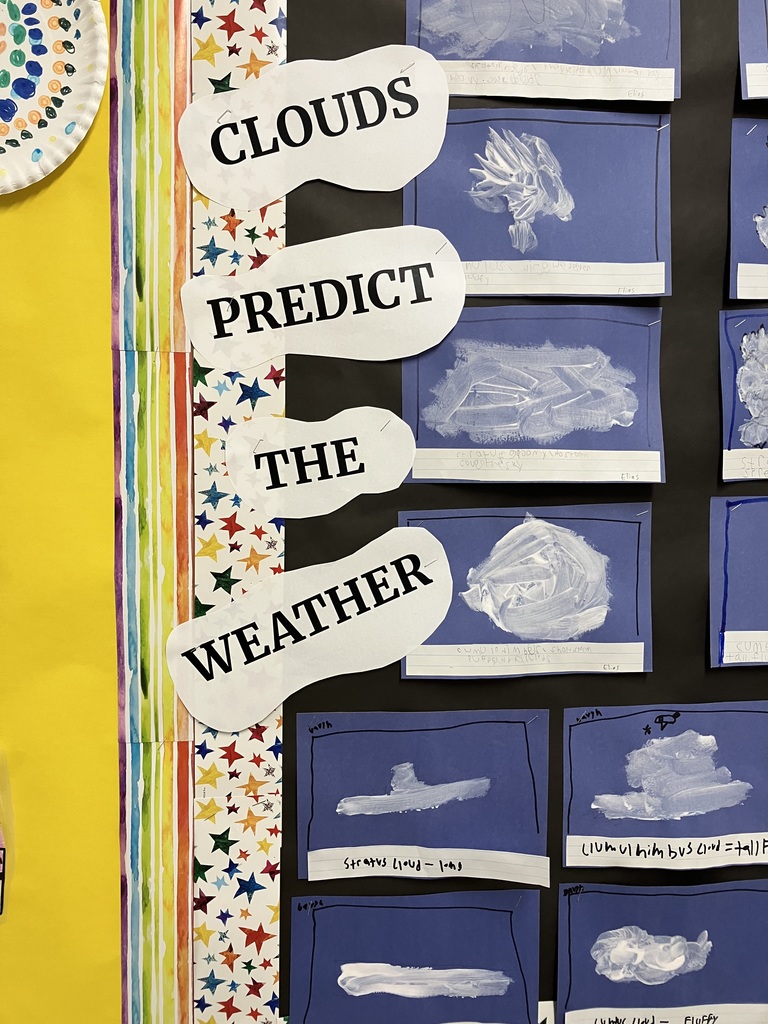 Our students are learning all about weather and prepping for our WPTZ weather morning on 10/24! 
