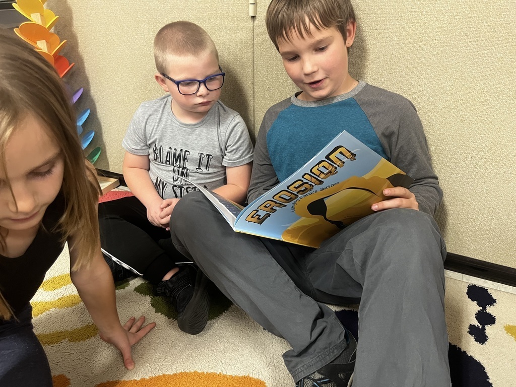 Reading about weather together!