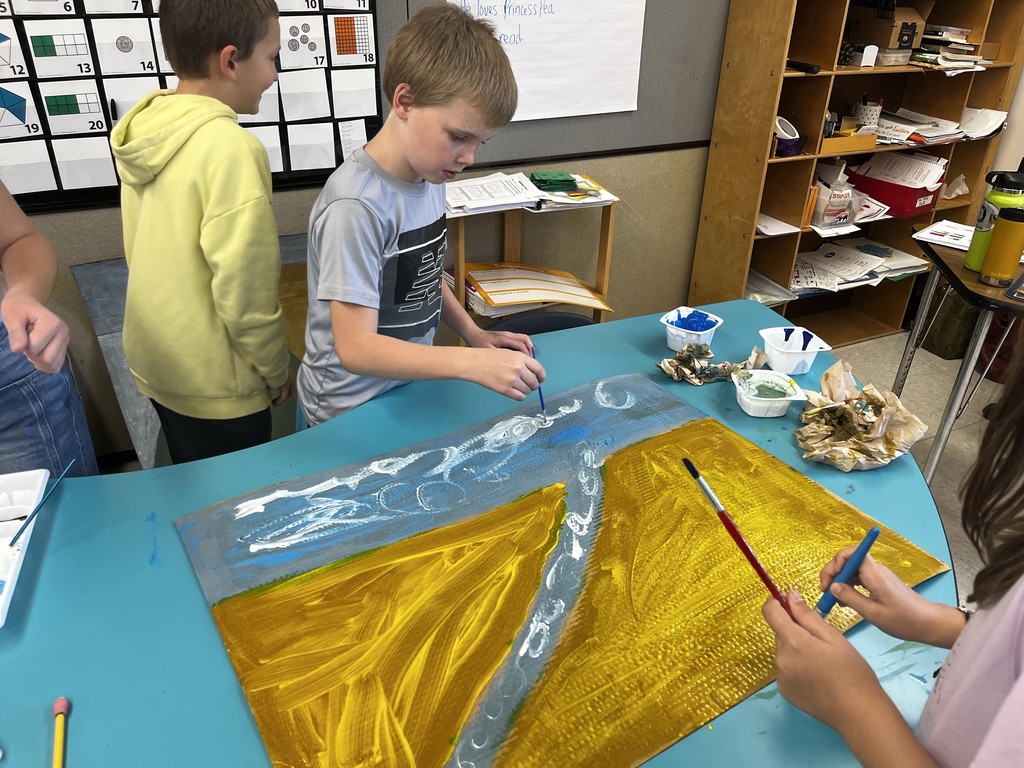 Making props for the weather report!