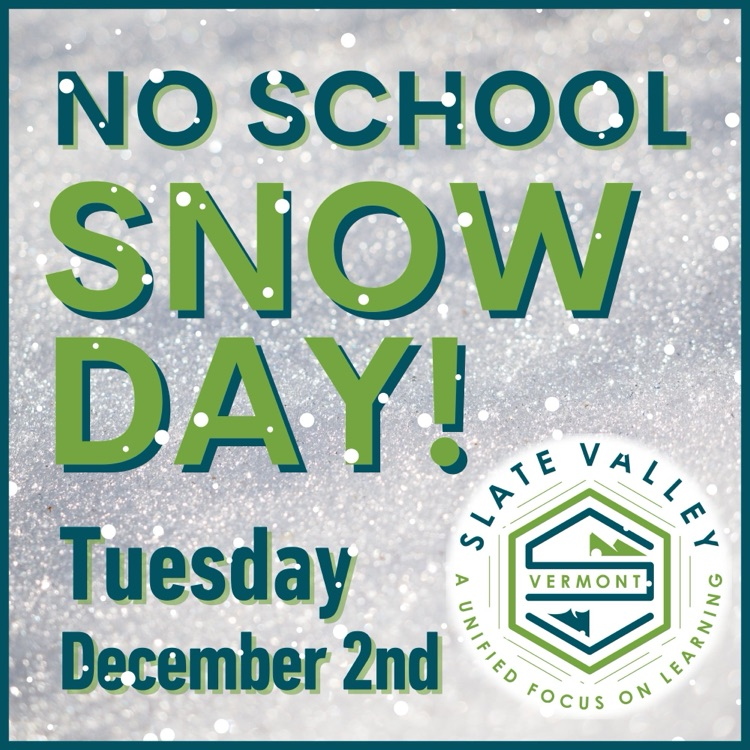 graphic image announcing school is closed due to bad weather  