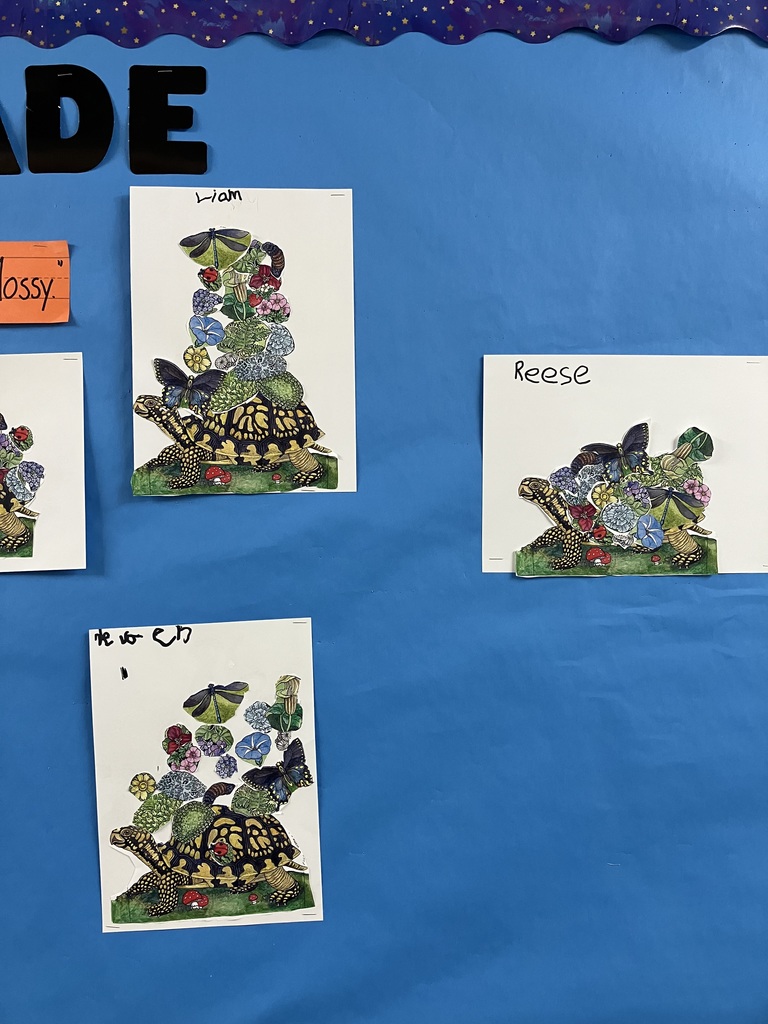 The right-most section of the board.a turtle has a massive, leaning stack of garden elements reaching toward the top of the page. another  turtle has a dense, colorful cluster of flowers and butterflies.