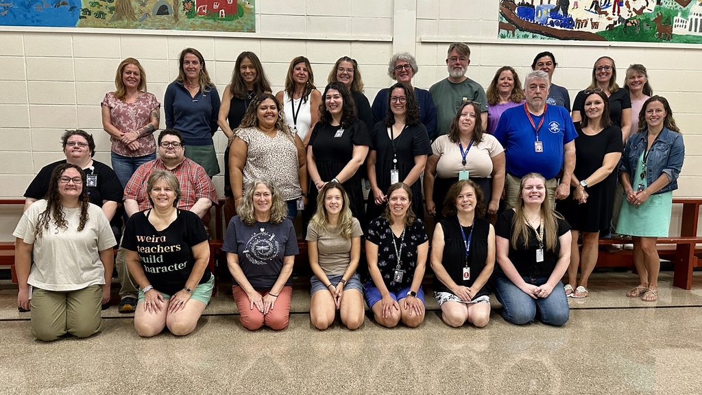 Group photo of Slate Valley special educators gathered at Castleton Elementary School for their back-to-school inservice.