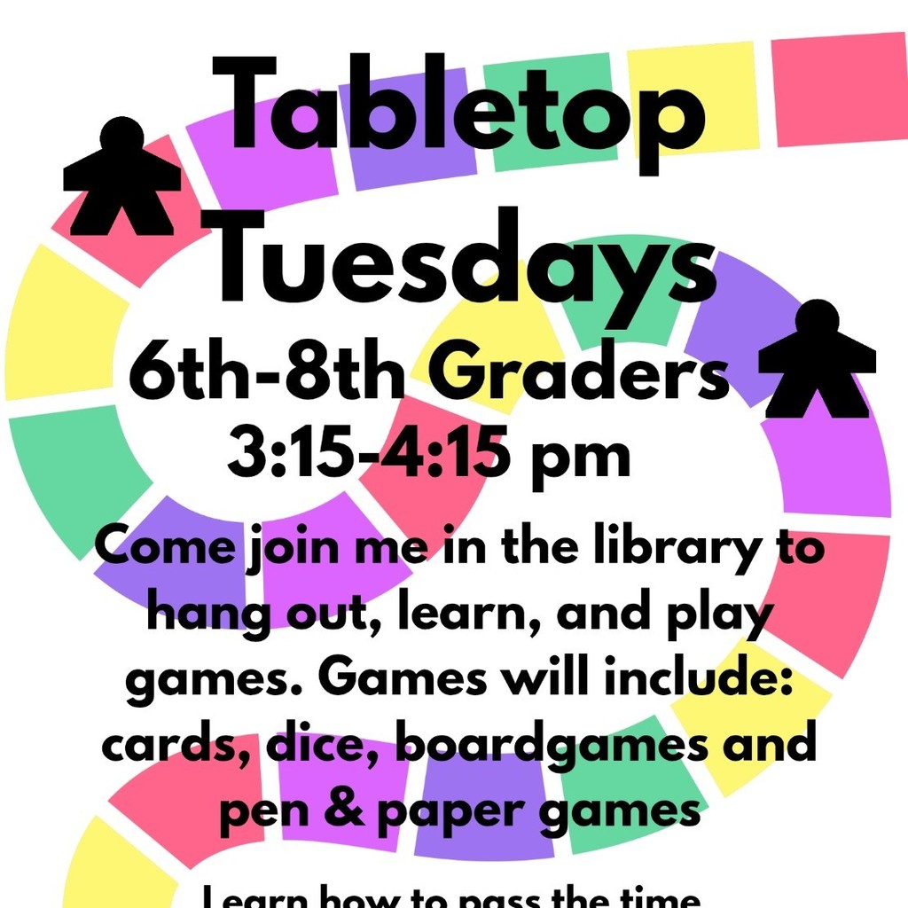Flyer with a gameboard background advertising a gaming club