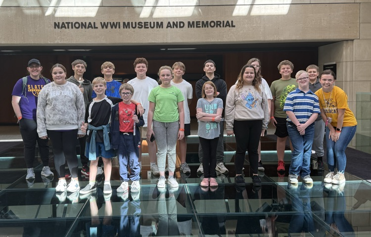 Last week the 7th Grade class took a field trip to Kansas City to visit the National World War I Museum. They had a great day of learning about the past! 