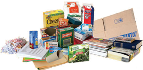 Photo of paper recyclable materials