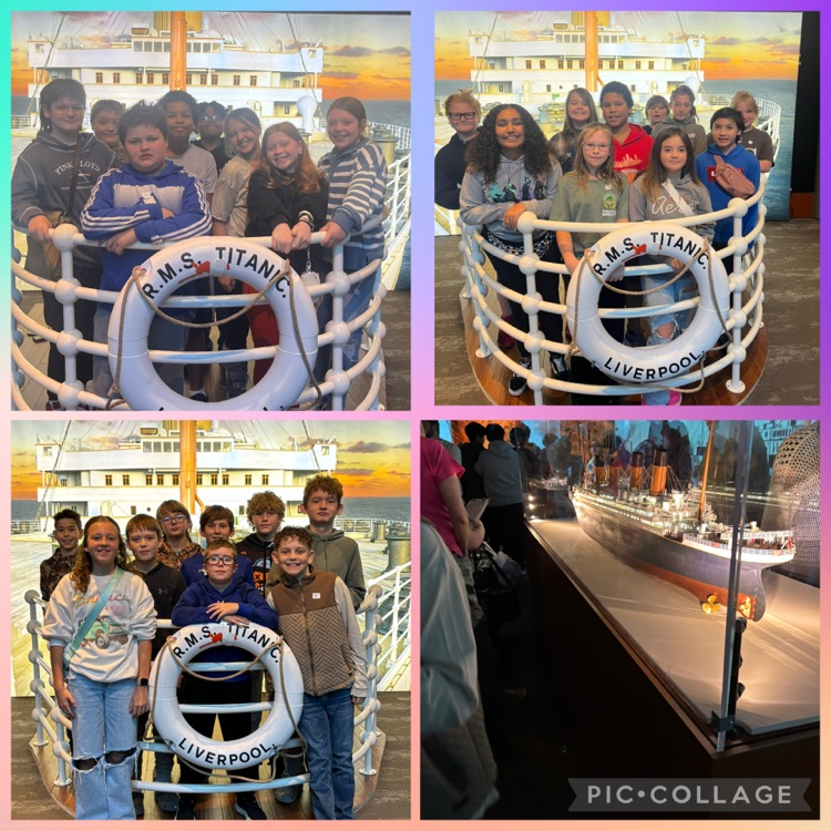 Today, the sixth-grade class enjoyed visiting the Titanic: An Immersive Voyage exhibit at Union Station in Kansas City.