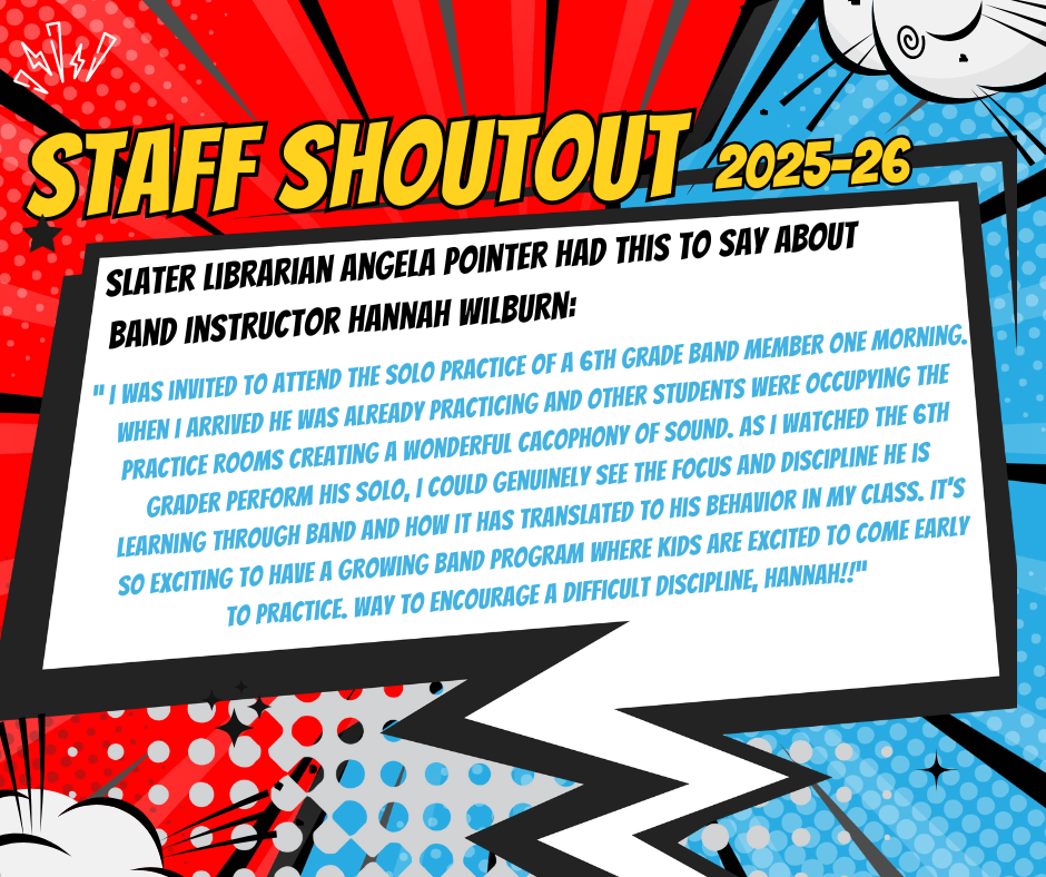 Mrs. Wilburn is doing a great job!