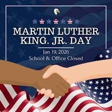 Martin Luther King Jr. Day, January 19, 2026, School & Office Closed